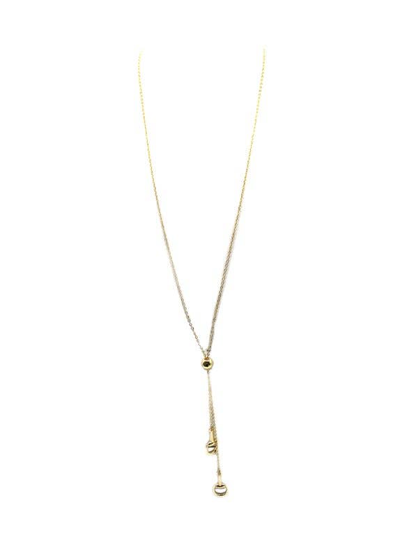 Western Snaffle Bit Bolo Necklace