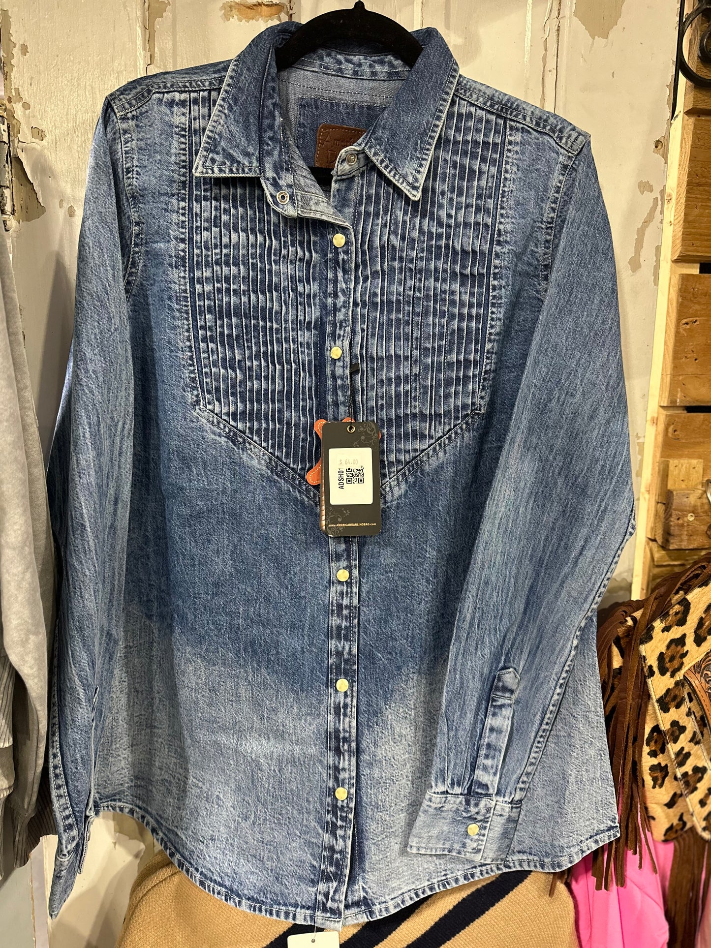 American Darling Denim Top ADSH018