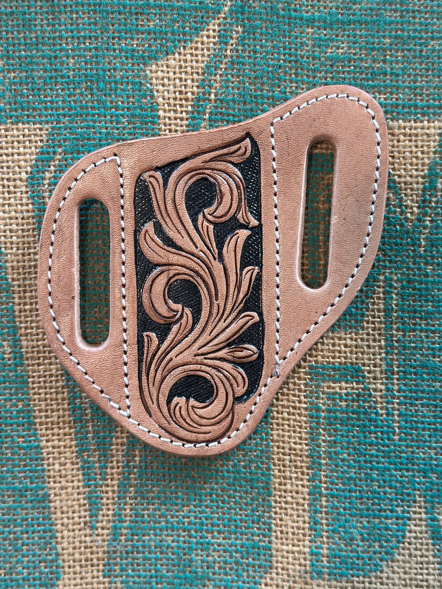 Tooled leather Knife Scabbard (4)