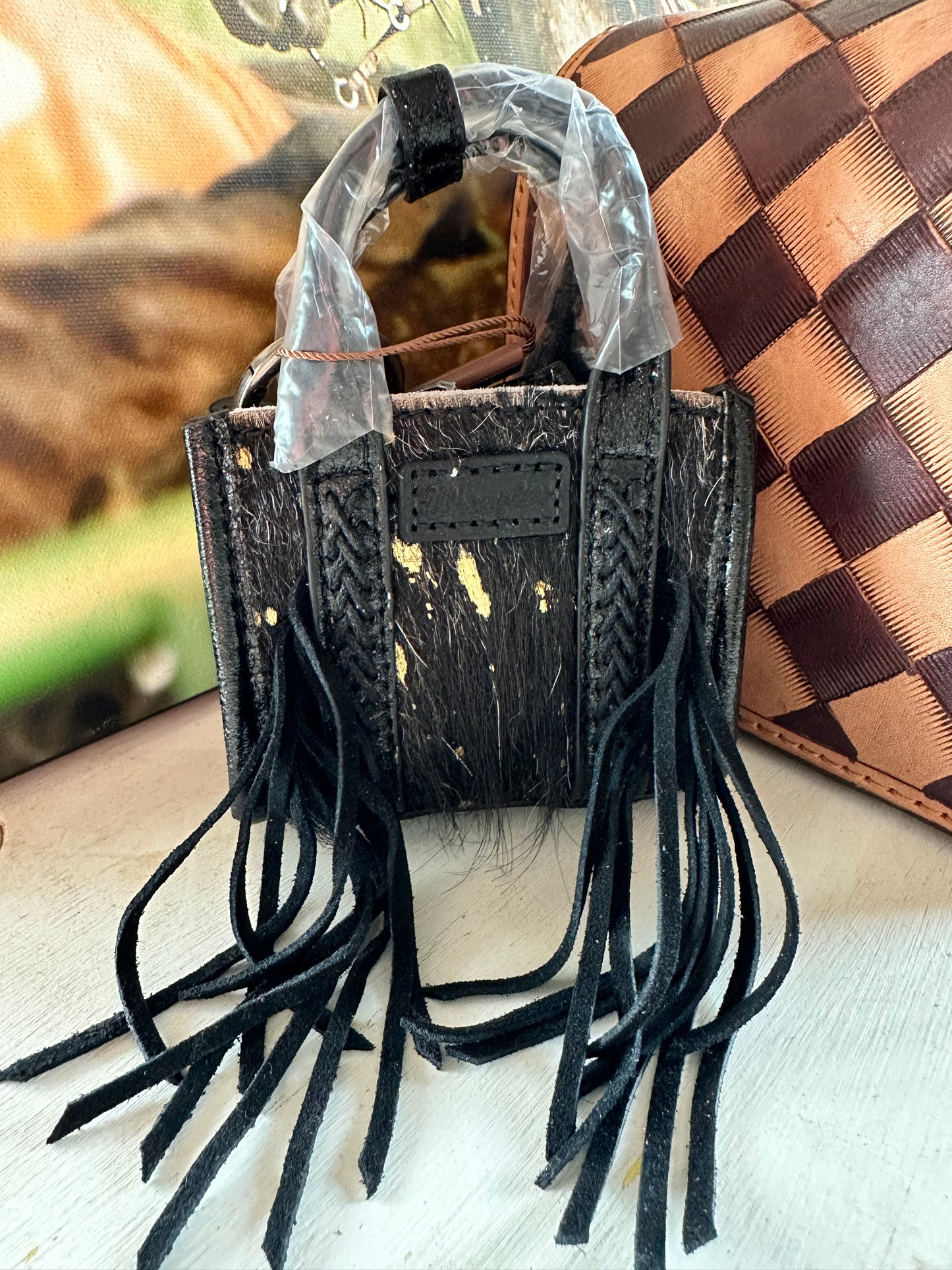 Wrangler Fringe mini tote bag