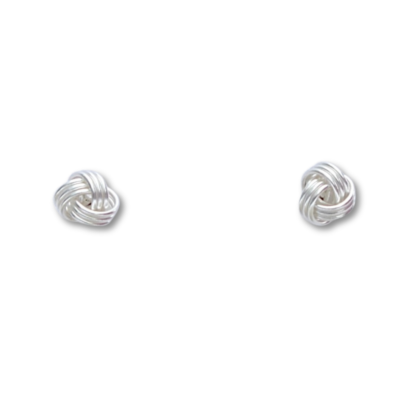 925 Sterling Silver Tiny Nautical Knot Stud Earrings