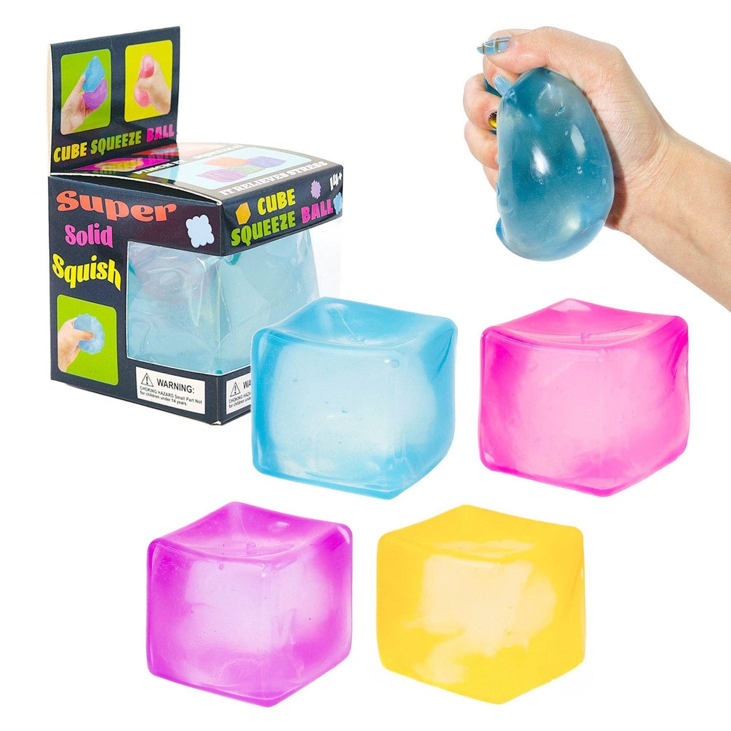 Amazon New Malt Sugar Cube Stress Relief Toy: 5.5 Ice Cube Malt Sugar Purple Boxed / High-quality slow rebound