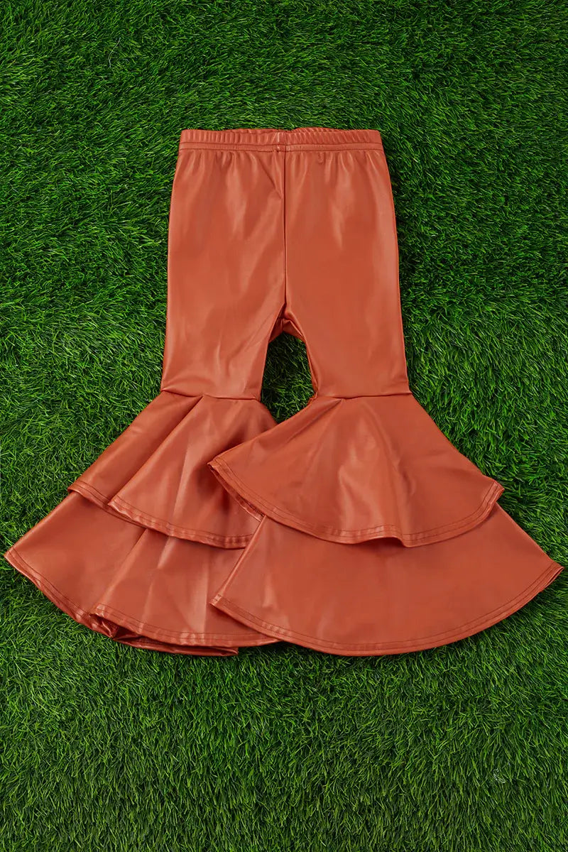 RUST LEATHER DOUBLE LAYER BOTTOMS. PNG65153007 AMY: 4XL