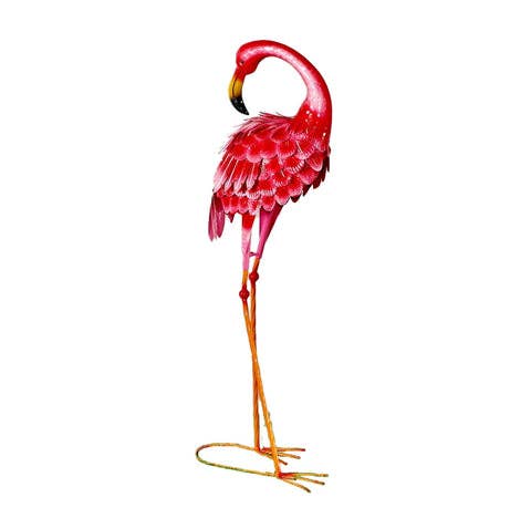 31X11 PINK & ORANGE FLAMINGO (HEAD BACK)