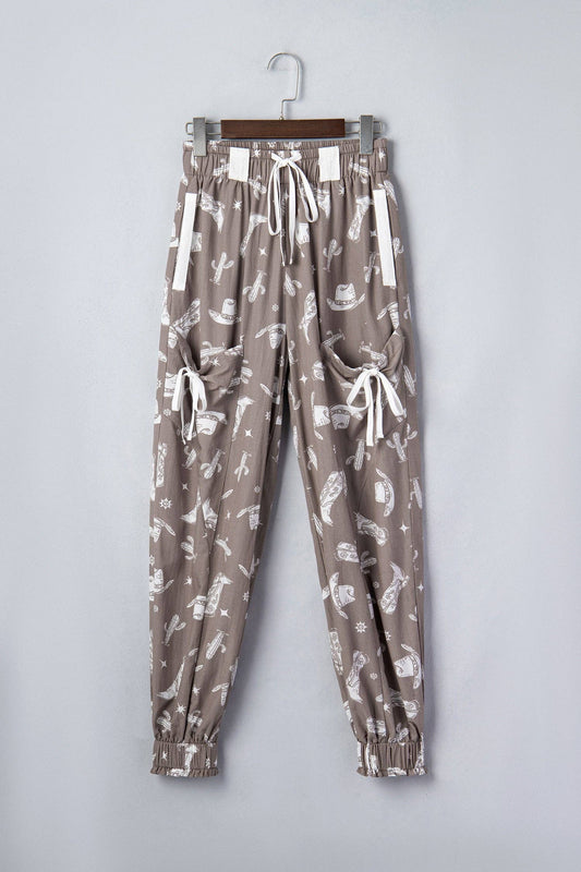 Western Cactus Cowgirl Jogger Pants