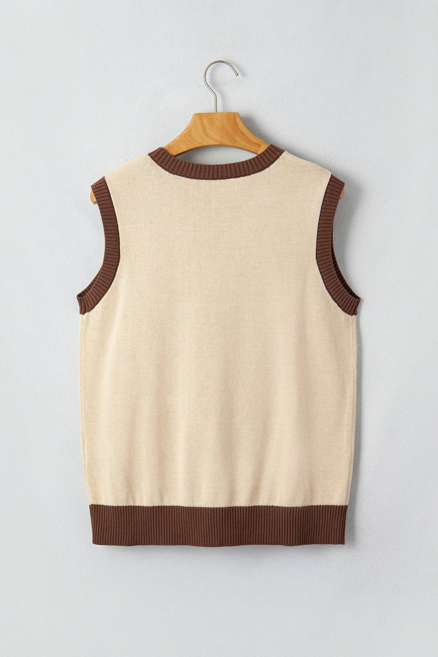 Western Colorblock Sleeveless Knit Top