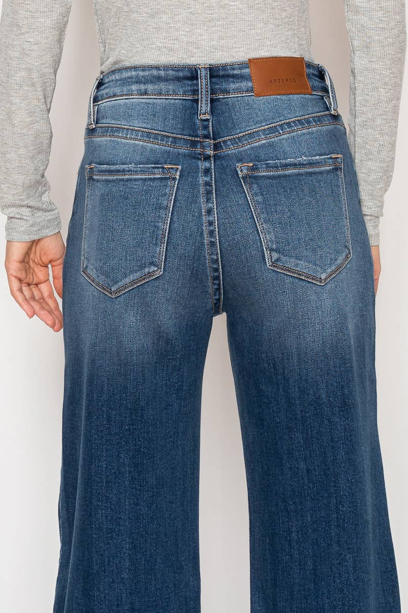 ECO FABRIC HIGH RISE RELAXED FLARE JEANS: 15(31)