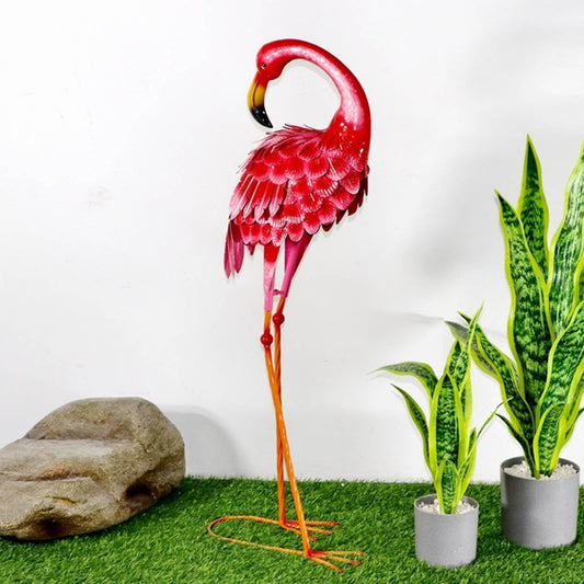 31X11 PINK & ORANGE FLAMINGO (HEAD BACK)