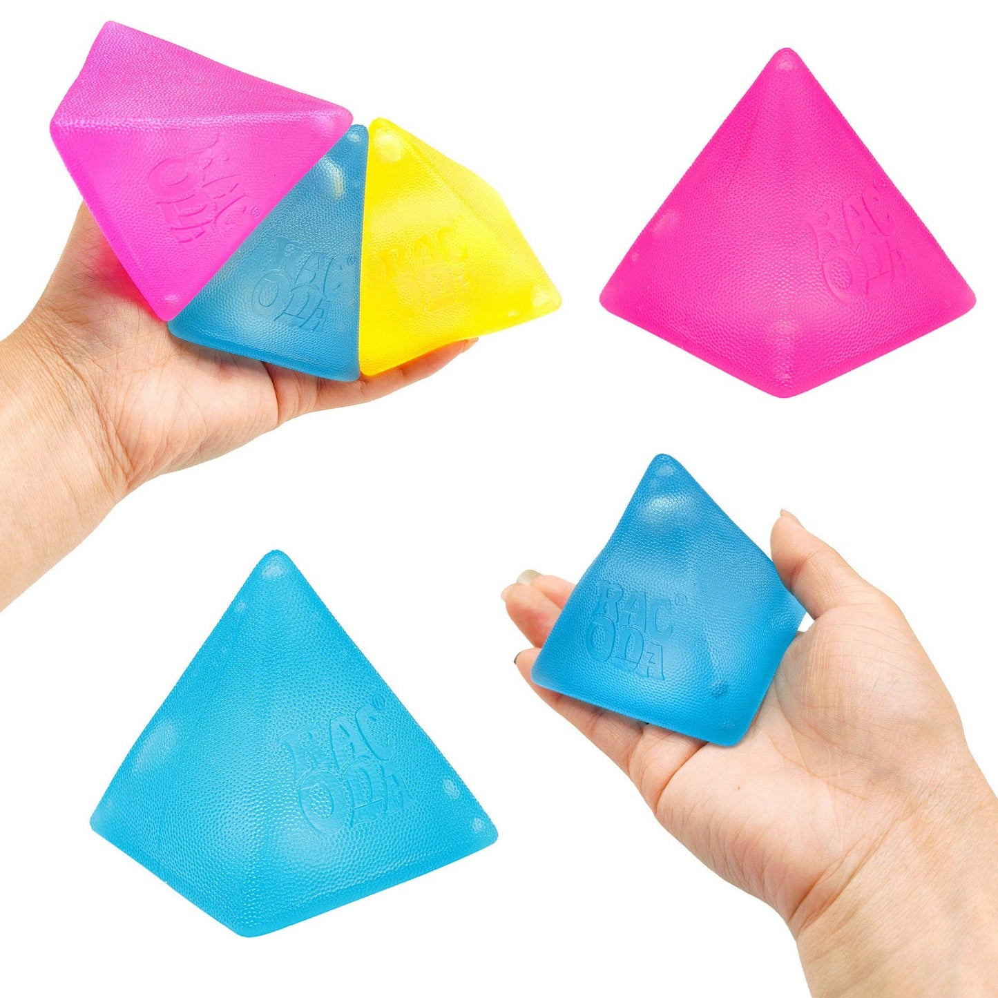 Pyramid Cube Maltose Stress Relief Fidget Toy: Matte pyramid pink / High-quality slow rebound