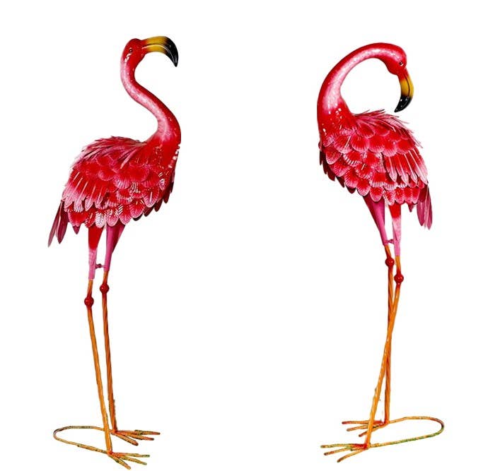 31X11 PINK & ORANGE FLAMINGO (HEAD BACK)