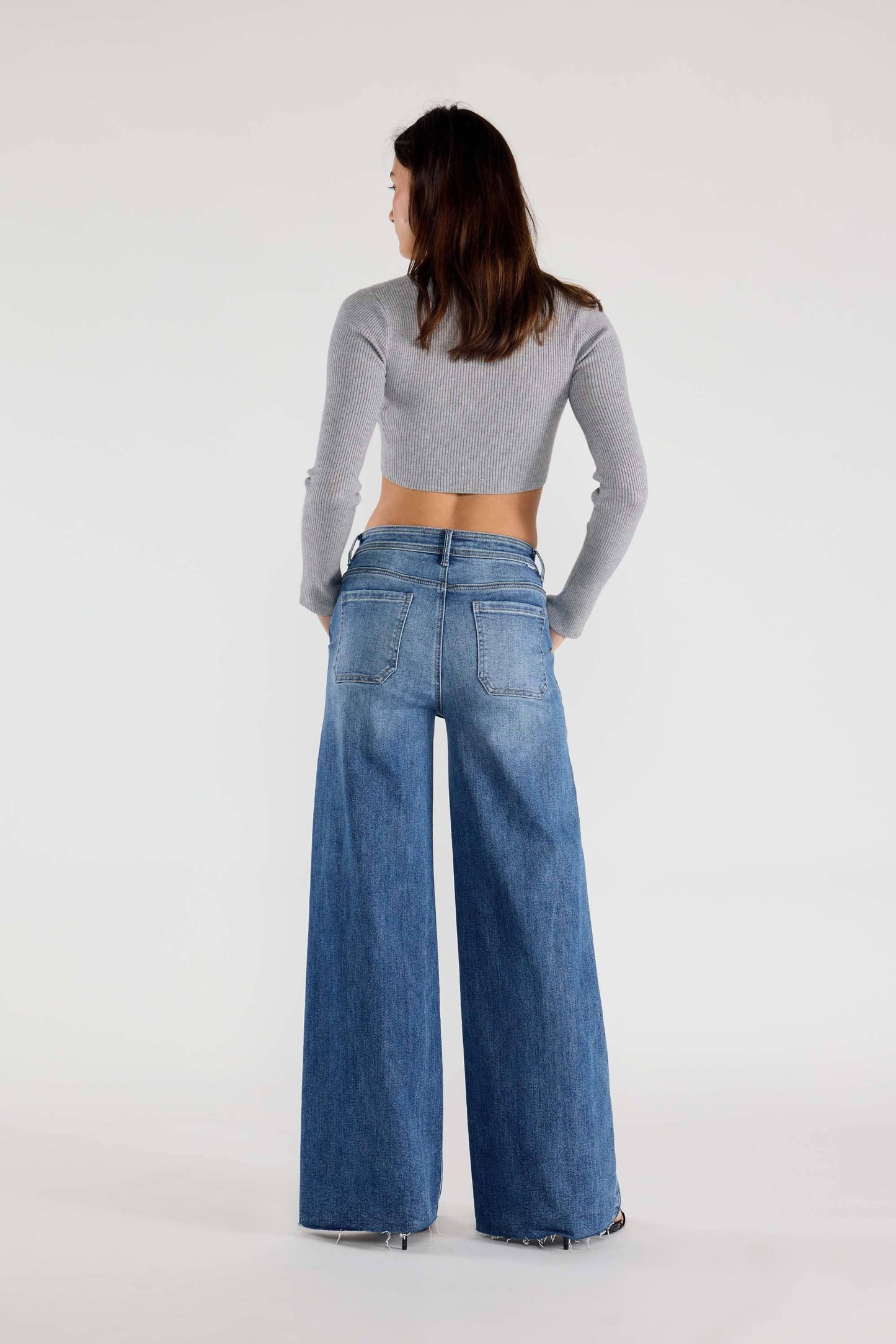 OPEN PACK Relaxed Wide Jeans Waist String XP7004 MEDIUM: MEDIUM / 0