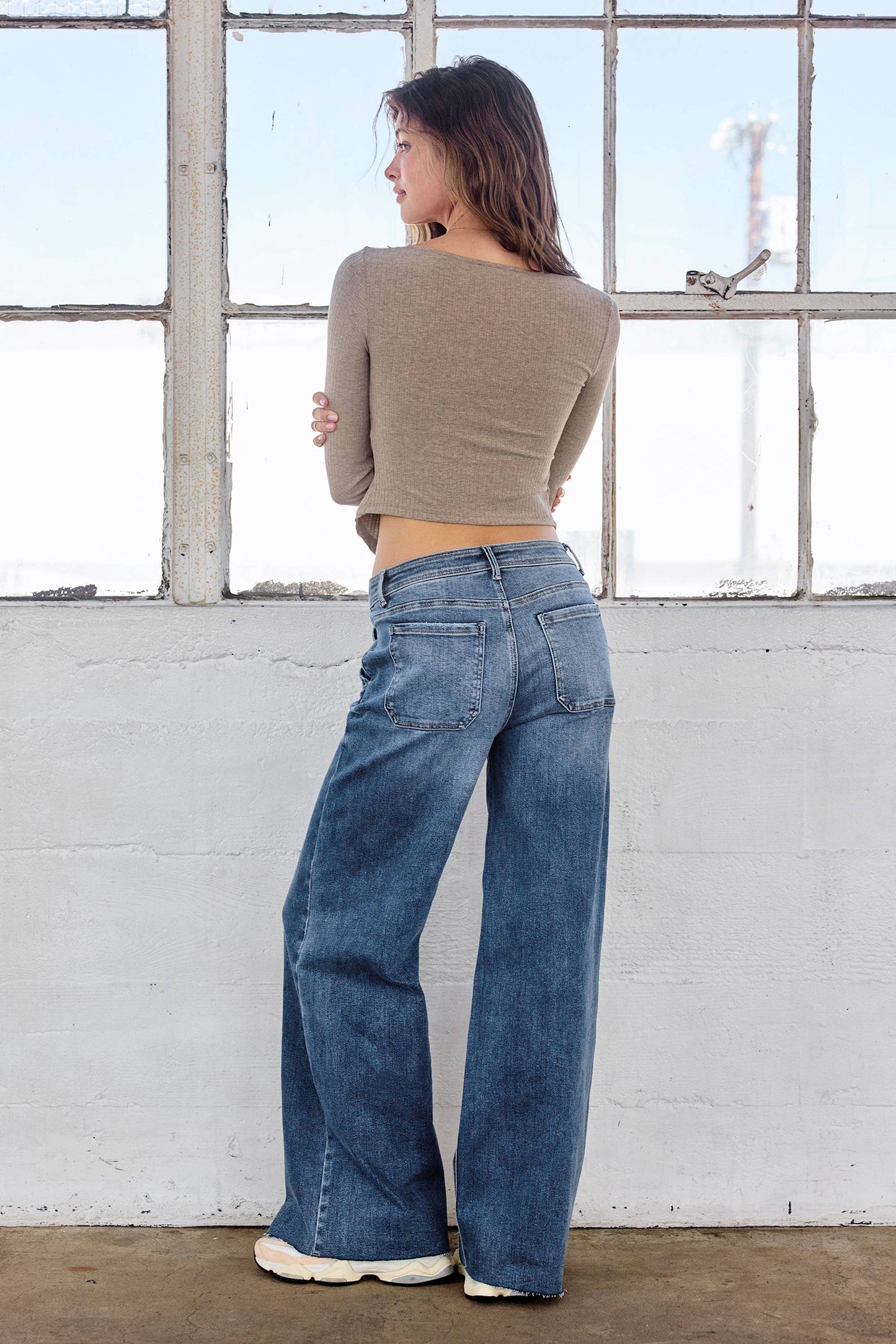 OPEN PACK Relaxed Wide Jeans Waist String XP7004 MEDIUM: MEDIUM / 0