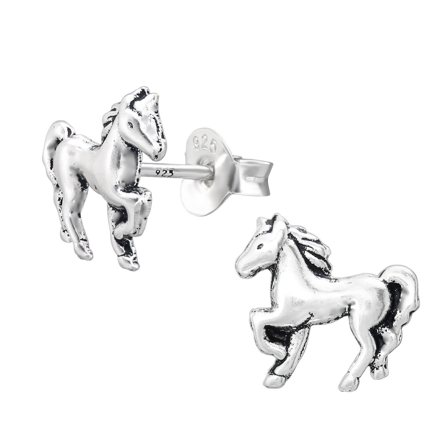 E-137  Horse Running Earrings