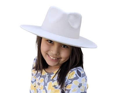 Kids vegan felt rancher hat: Assorted 6 COLOR / ONE SIZE