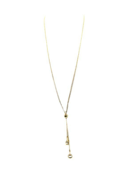 Western Snaffle Bit Bolo Necklace