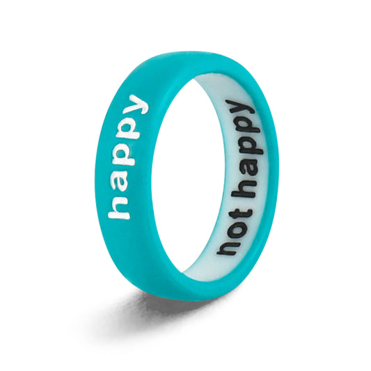 Flip Reversible Happy and Not Happy Ring