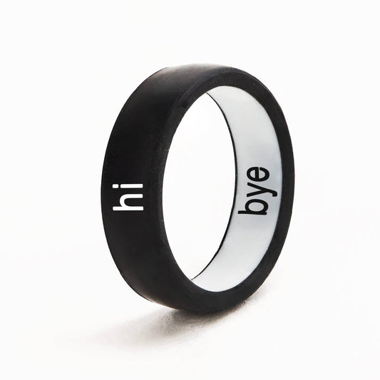 Flip Reversible hi and bye Ring