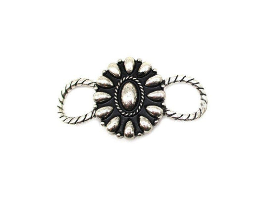 Western Oval Concho Scarf Charm