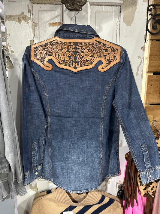 American Darling Denim Top ADSH021