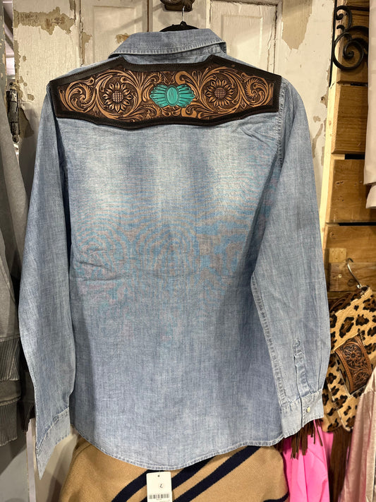 American Darling Denim Top ADSH017