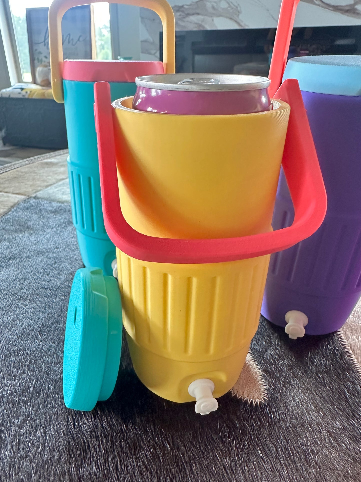 Retro Jug Cooler Can Holder (skinny Cans)