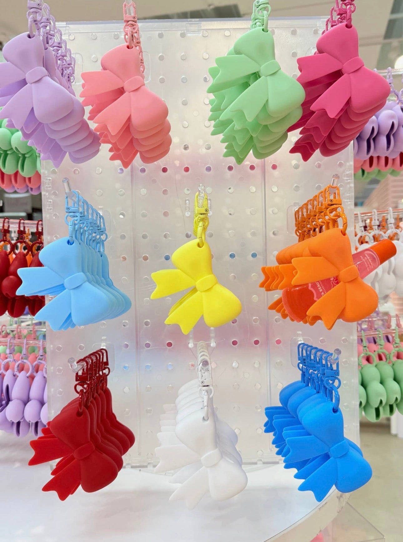 Bow Lipgloss Holder Keychain