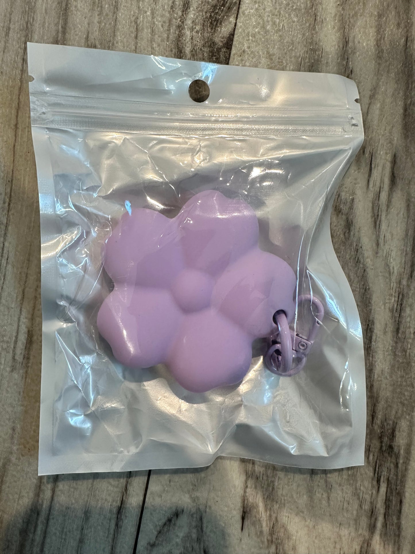 Lavender Flower lipgloss holder keychain