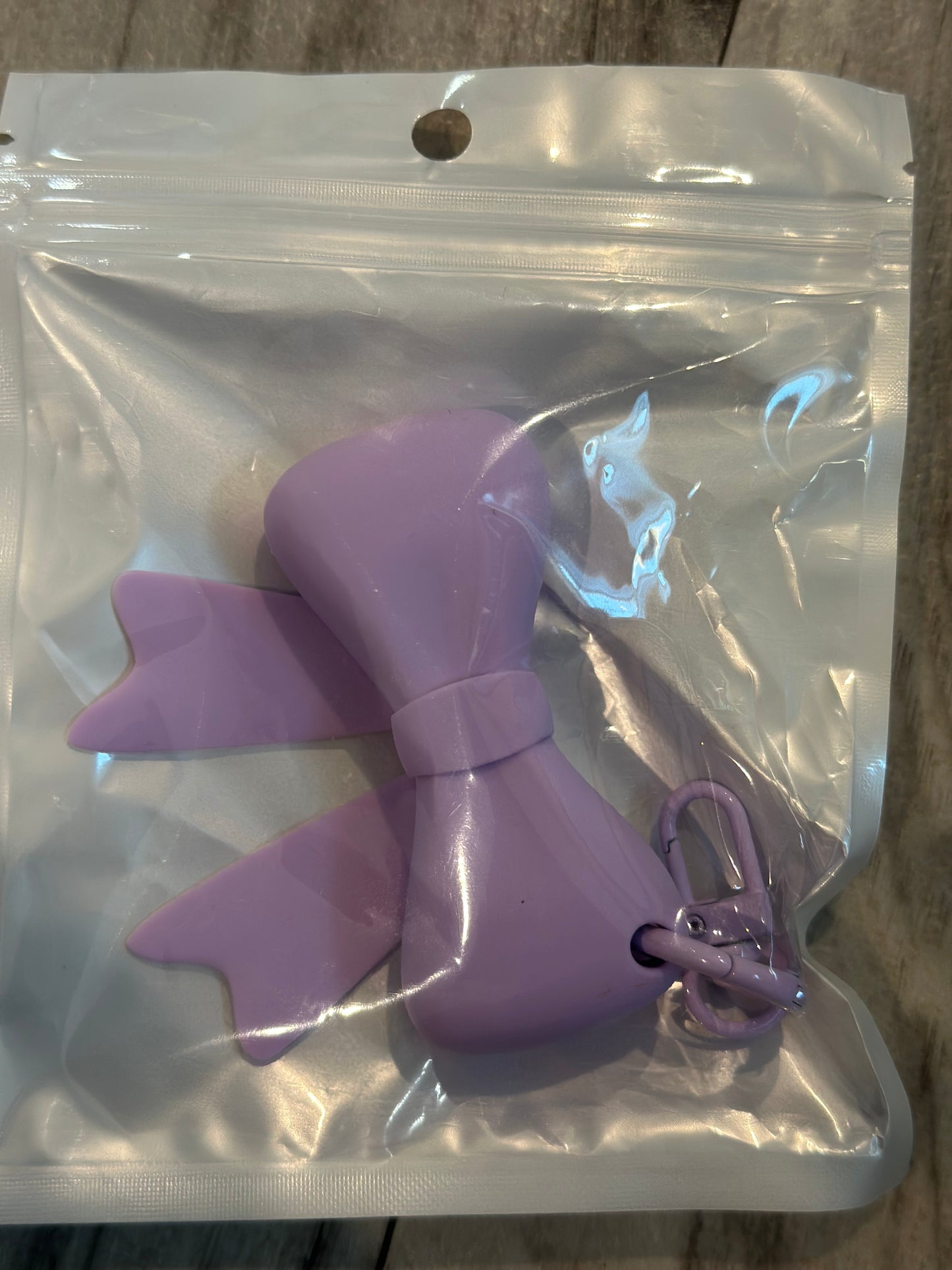 Bow Lipgloss Holder Keychain