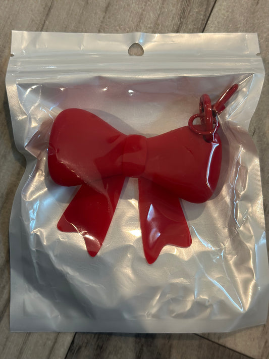 Bow Lipgloss Holder Keychain