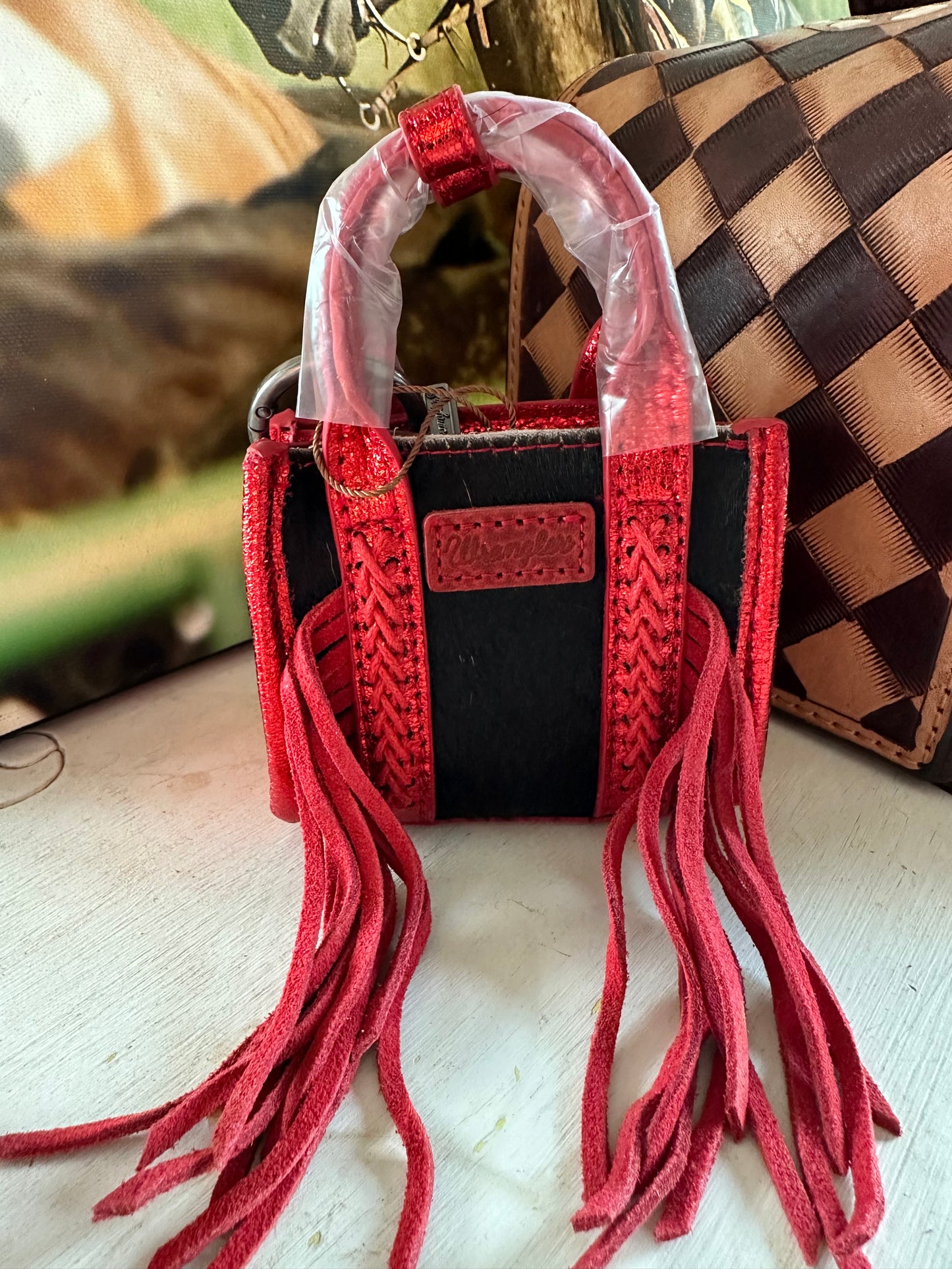 Wrangler Fringe mini tote bag