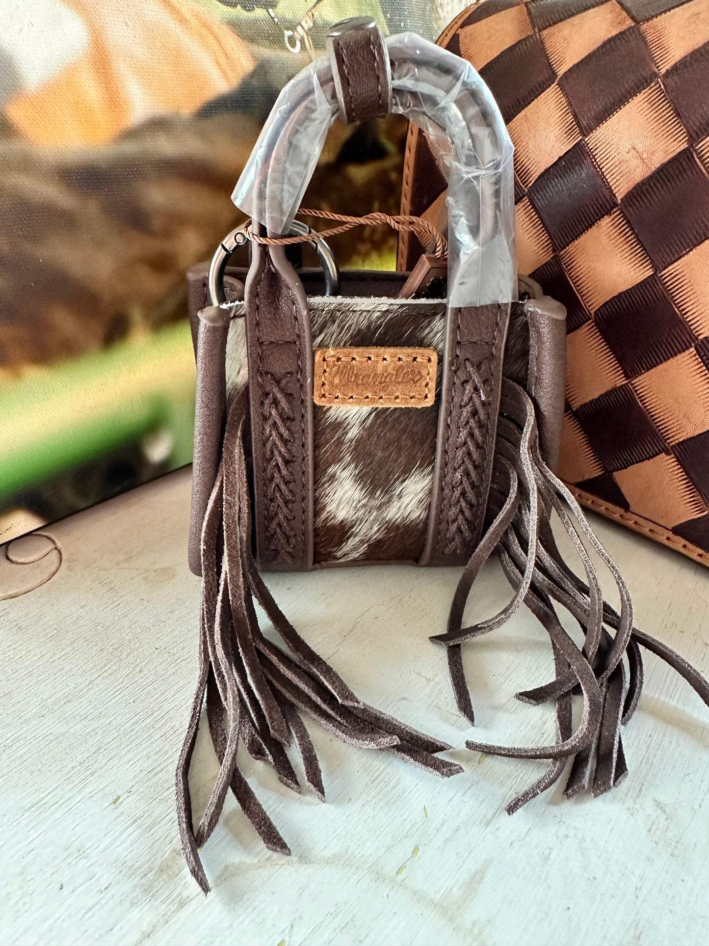 Wrangler Fringe mini tote bag