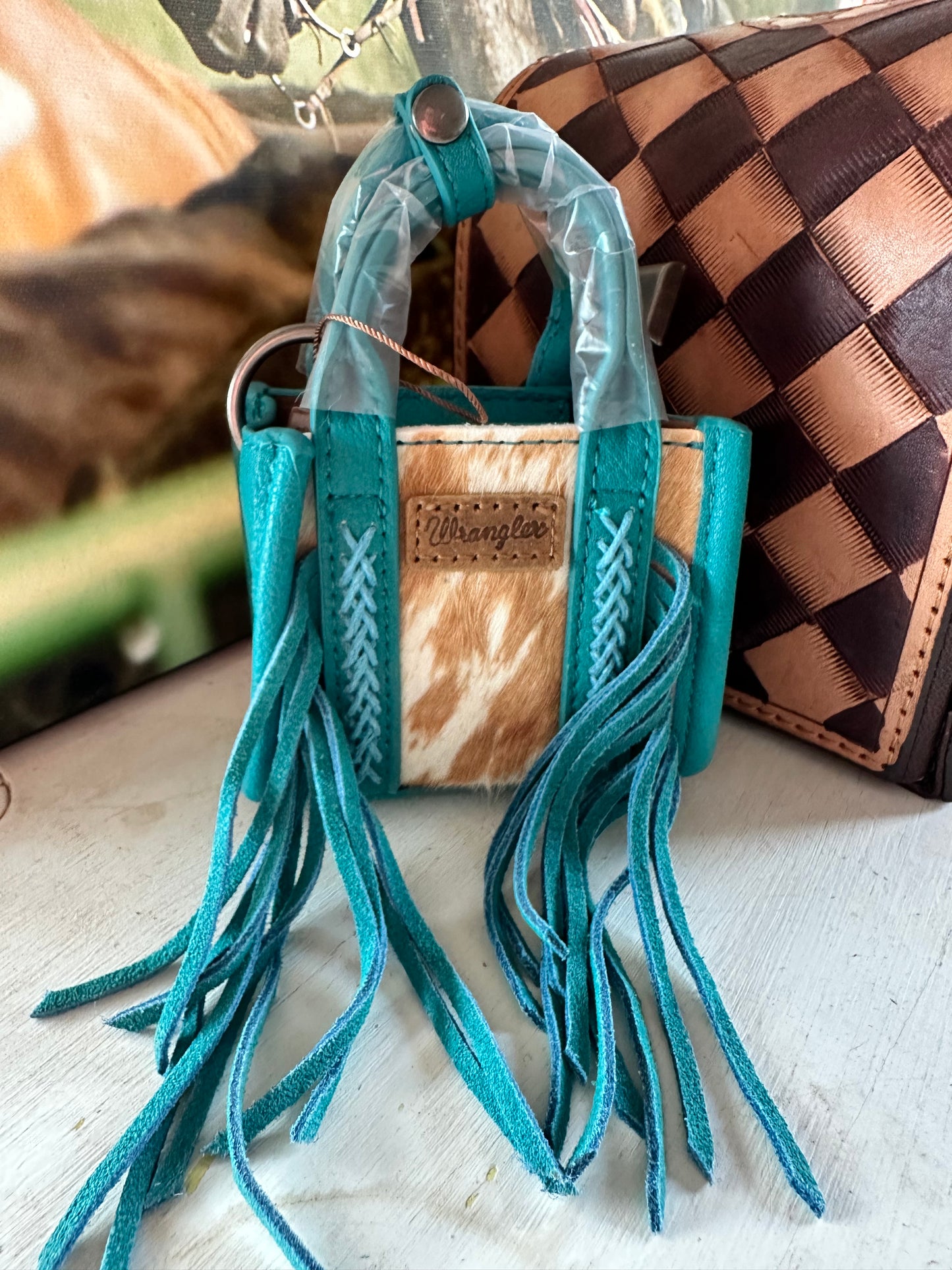 Wrangler Fringe mini tote bag