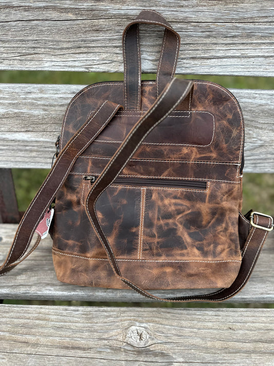 Small leather backpack (boot)