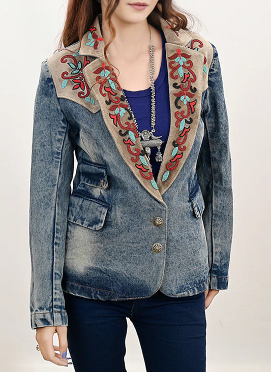 Beaded Denim Jacket