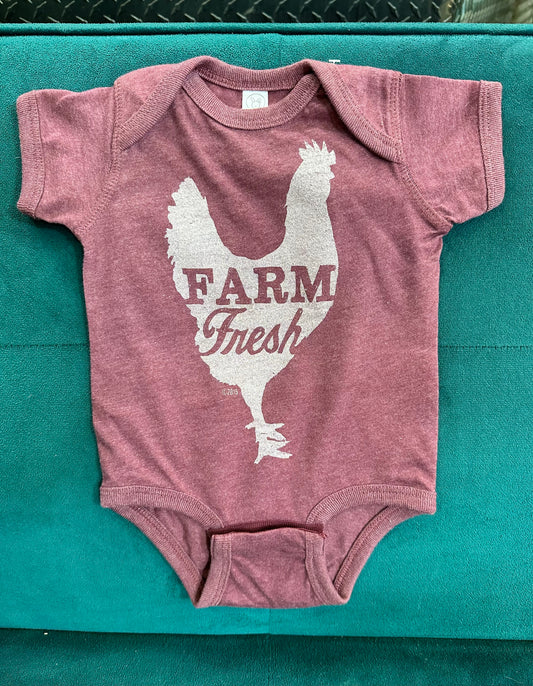 Farm Fresh Baby Girl Onesie