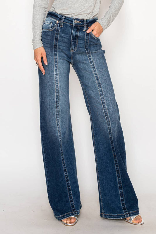 HIGH RISE RELAXED FLARE JEANS