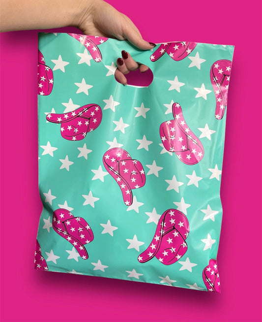 12x15 Punchy Cowgirl Merchandise Bag: 100 pack