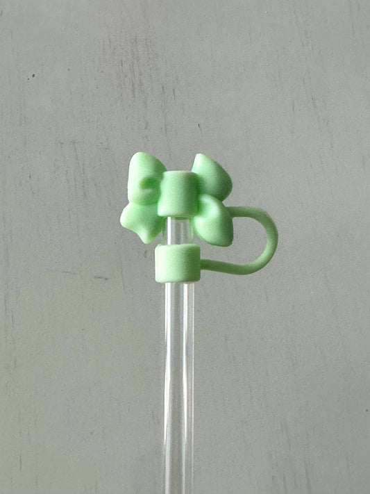 Straw Cover 10MM "Green Bow"