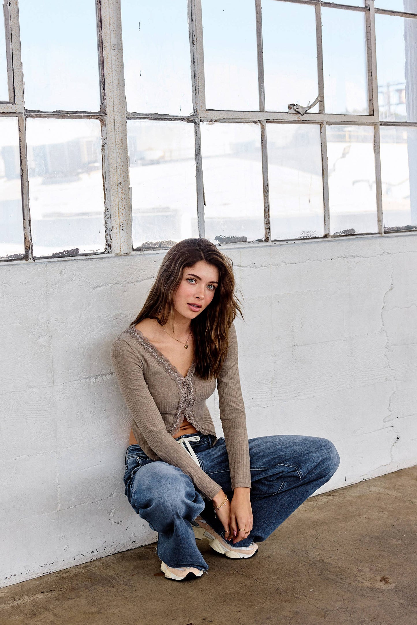 OPEN PACK Relaxed Wide Jeans Waist String XP7004 MEDIUM: MEDIUM / 0