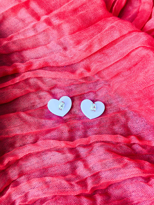 "Be Mine" Heart Studs