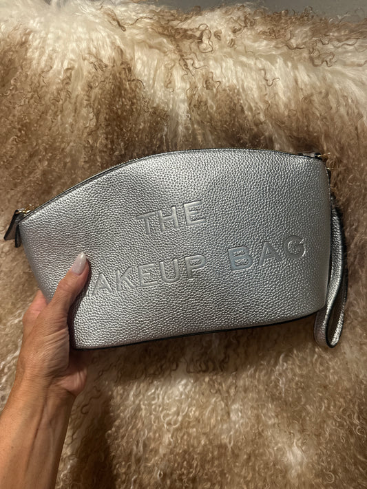 Silver Makeup Bag