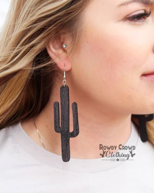 Midnight Cactus Earrings!