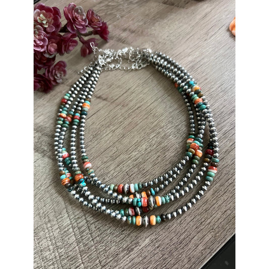 4 mm Navajo Pearl Choker All Around 230453