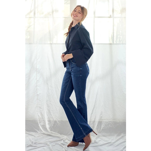 Kan Can Detail Flare Jeans KC7315D