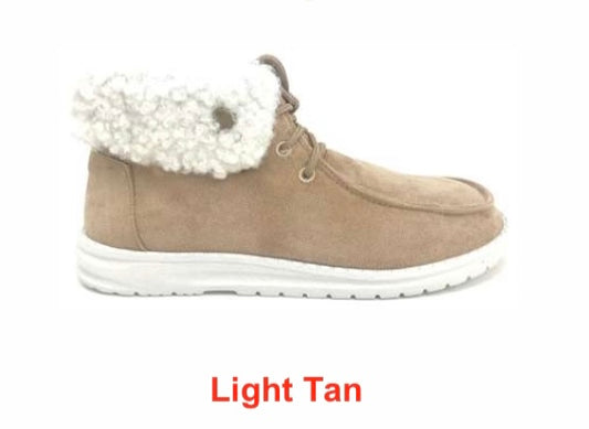 Odeme Sherpa lined lace up shoes