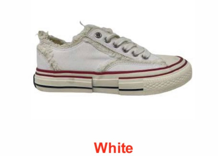 White canvas shoes