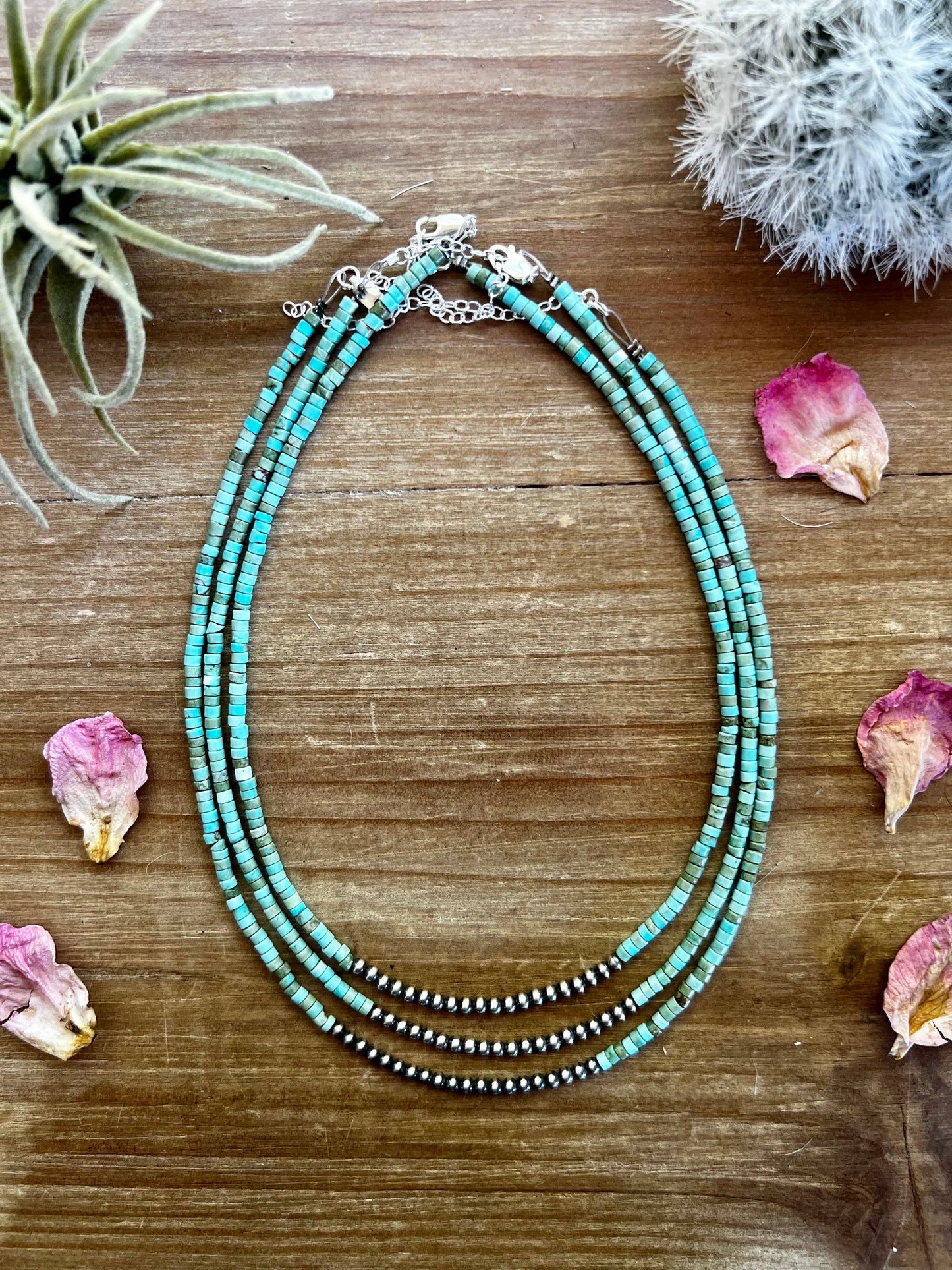 3 mm Navajo choker with heishi