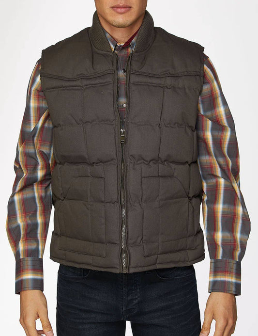 RODEO CLOTHING Men's Western Canvas Vest